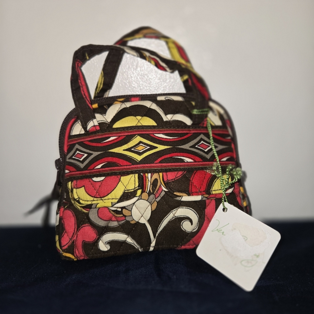 NWT Vera Brasley Audrey Bag In Retired Puccini Print